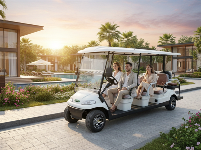 Xu hướng sử dụng Xe điện 4 bánh như xe golf, xe sân bay, xe du lịch, xe chở hàng nội bộ