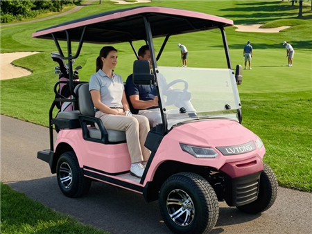 Xe Điện Sân Golf 4 Chỗ Lvtong LT-A827.2+2: Tiêu Chuẩn Xuất Mỹ & Pin Lithium Greentech Đột Phá