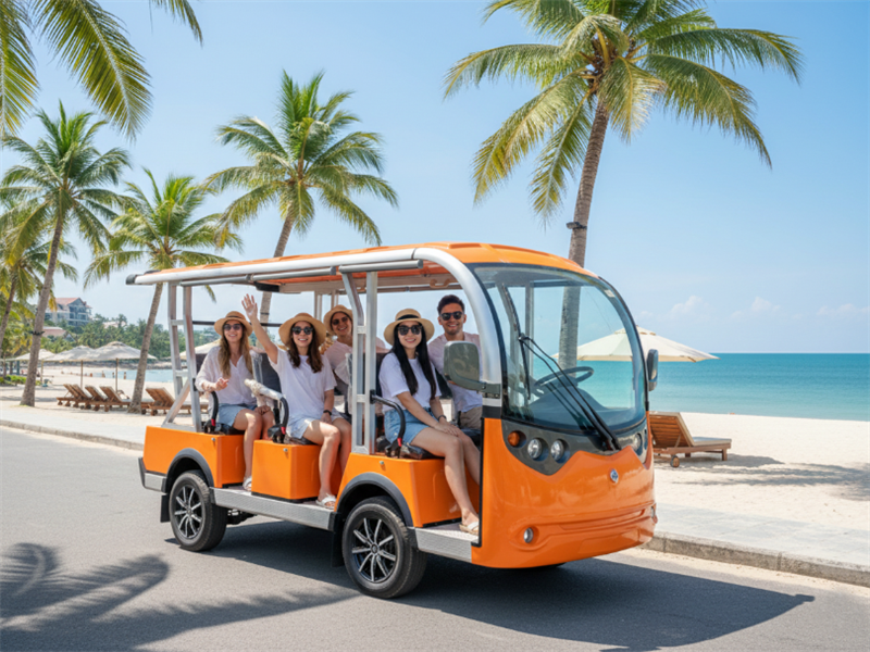 Xe điện chở khách tham quan 8 chỗ Lvtong LT-S8 – Giải pháp vận chuyển xanh, sang trọng và bền bỉ