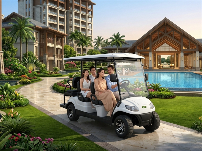 Xe Điện 6 Chỗ Lvtong LT-A617.4+2: Giải Pháp Vận Chuyển Hoàn Hảo Cho Khu Phức Hợp Khách Sạn