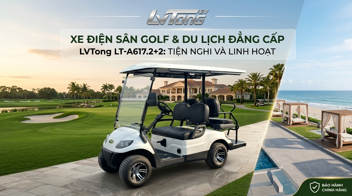Xe điện sân golf 4 chỗ ngồi LVTONG LT-A617.2+2