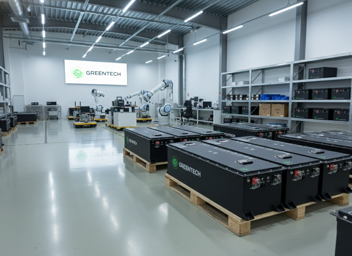 Nhà máy lắp đặt Pin Greentech